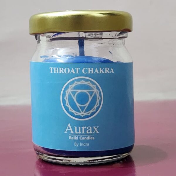 Aurax Reiki Throat Chakra Candle