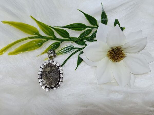 Aurax Reiki Silver Pyrite Pendant