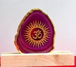 Agate Om - Home Decor - Aurax Reiki