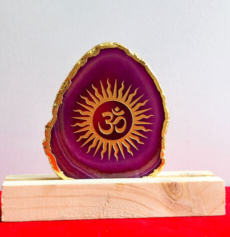 Agate Om – Home Decor – Aurax Reiki