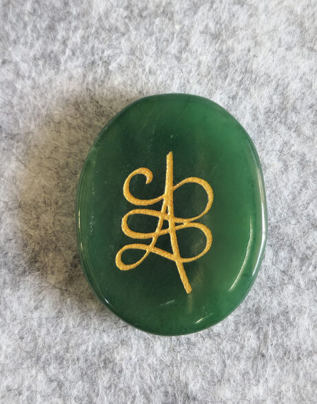 Zibu Coin Jade Stone – Home Decor – Aurax Reiki