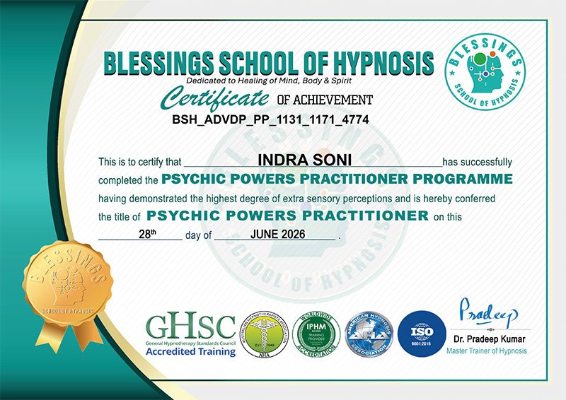 Acharya Indra Soni Psychic Powers Practitioner